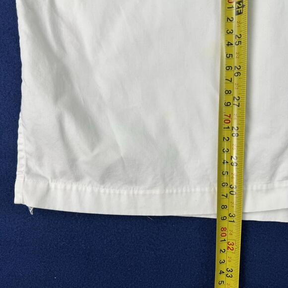 Polo Ralph Lauren Cotton Camp Shirt Button up short sleeve Men size M White Prep - Picture 7 of 9